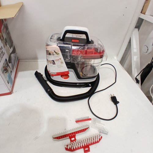HOOVER CLEANSLATE PORTABLE CARPET & UPHOLSTERY SPOT CLEANER & STAIN REMOVER - 40OZ DUAL TANKS - RED/GREY (MODEL: FH14001VCD) image 3