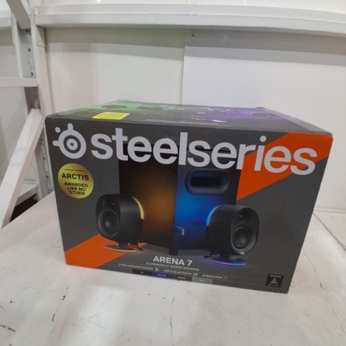 STEELSERIES ARENA 7 ILLUMINATED 2.1 GAMING SPEAKERS, WITH 2.1 USB SURROUND SOUND, 2-WAY SPEAKER DESIGN, SUBWOOFER, REACTIVE RGB LIGHTING (MODEL: ‎61541) image 2