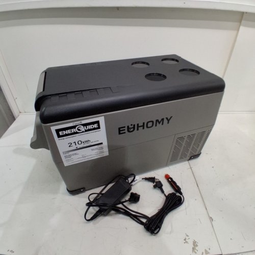 PORTABLE REFRIGERATOR FOR VEHICLE, CAR, TRUCK, RV, BOAT, MINI FRIDGE FREEZER FOR TRAVEL - 12/24V DC & 110-240V AC - 37QT - GREY - (MODEL:CF35) image 3