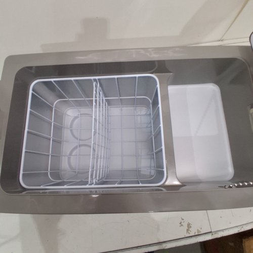 PORTABLE REFRIGERATOR FOR VEHICLE, CAR, TRUCK, RV, BOAT, MINI FRIDGE FREEZER FOR TRAVEL - 12/24V DC & 110-240V AC - 37QT - GREY - (MODEL:CF35) image 6