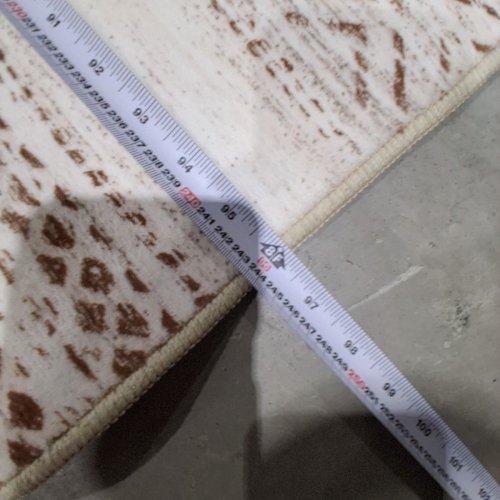PATTERNED AREA RUG - 10FT X 8FT - IVORY AND BROWN image 4