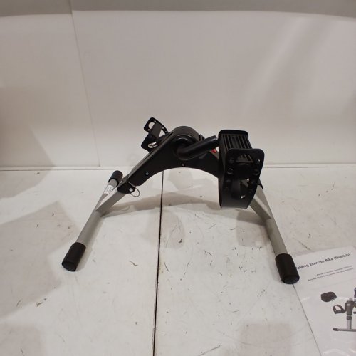 GOPLUS MINI INDOOR UNDER-DESK EXERCISE PEDAL BIKE - BLACK/GREY - (MODEL: MC05) image 4