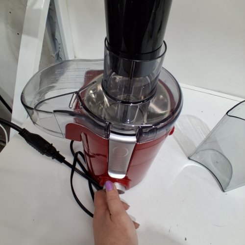 SIFENE BIG MOUTH CENTRIFUGAL JUICER - 2.5" 350W - RED - (MODEL:AMR512S) image 2