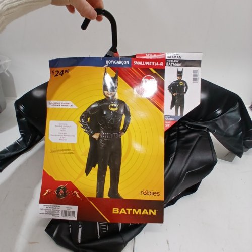 3PC RUBIES BATMAN COSTUME - SMALL 4-6 - BLACK (ITEM: 703252) image 2