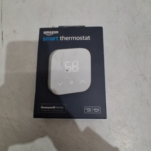 AMAZON SMART THERMOSTAT, PROGRAMMABLE WI-FI THERMOSTAT WORKS WITH ALEXA - WHITE image 2