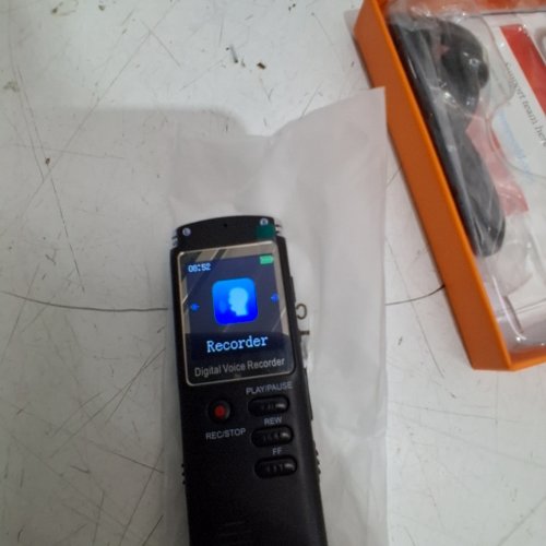 RONY MINI RECHARGABLE DIGITAL VOICE RECORDER WITH A-B REPEAT - 3.8" - BLACK (MODEL : 50801585) image 2