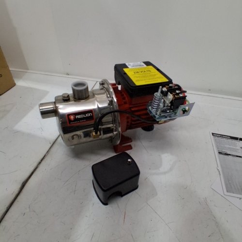 RED LION STAINLESS STEEL SHALLOW WELL JET PUMP - 3/4 HP - 12.8 GPM - 115/230 VOLT - RED (MODEL: RJS-75SS) image 4