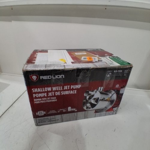 RED LION STAINLESS STEEL SHALLOW WELL JET PUMP - 3/4 HP - 12.8 GPM - 115/230 VOLT - RED (MODEL: RJS-75SS) image 5