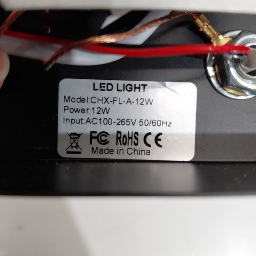 LED BATHROOM MIRROR LIGHT 180° ADJUSTABLE WALL LAMP - 20" X 6" - 9" - 12W - MATTE BLACK (MODEL: CHX-FL-A-12W) image 2