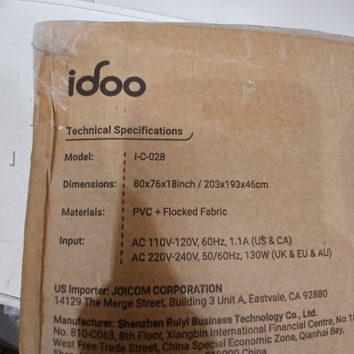 IDOO INFLATABLE AIR MATTRESS, 3 MINUTE QUICK INFLATION WITH BUILT IN PUMP - 18" , KING (80" X 76") - (MODEL: I-C-028) image 6