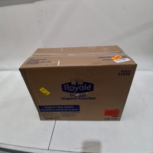 156PK Royale Premium Diapers - Size 4 (22-37LB) - White (MODEL: 51030) image 3
