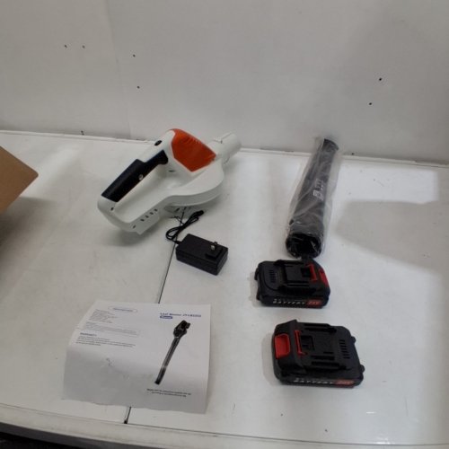 CORDLESS LEAF BLOWER - 21 V - WHITE / ORANGE / BLACK (MODEL: JY-LB2202) image 5