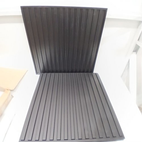 24PK SLAT DECORATIVE CEILING TILES FOR INTERIOR DECOR - 24" X 24" - BLACK image 2
