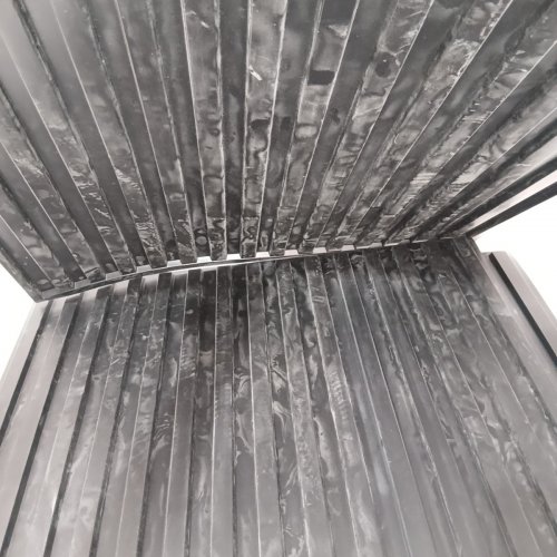 24PK SLAT DECORATIVE CEILING TILES FOR INTERIOR DECOR - 24" X 24" - BLACK image 3