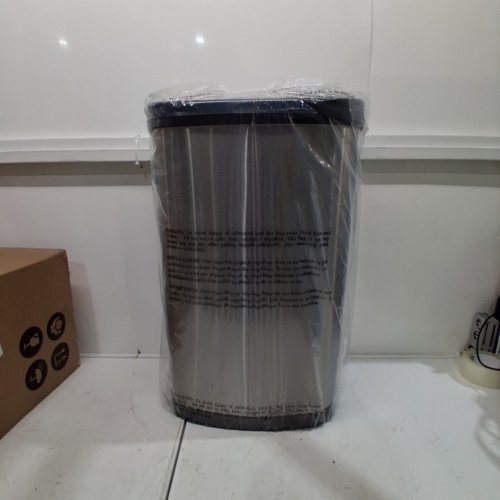NINESTARS 50L MOTION SENSOR TRASH CAN - LARGE/50L - SILVER/BLACK (MODEL: CB-DZT-50-13/12-13) image 2