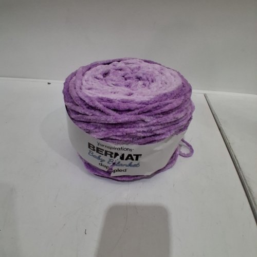 BERNAT DAPPLED BABY BLANKET YARN - 10.5 OZ - CROCUS FAERIE/PURPLE image 2