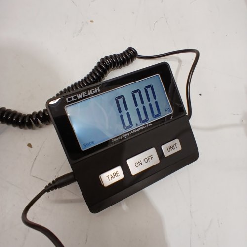 CCWEIGH HIGHLY ACCURATE DIGITAL POSTAL SHIPPING SCALE WITH LCD DISPLAY - 440LB CAP - BLACK image 2