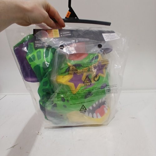 3PC BOYS FIVE NIGHTS AT FREDDY'S MONTGOMERY GATOR COSTUME - MEDIUM 8/10 - GREEN/YELLOW image 3