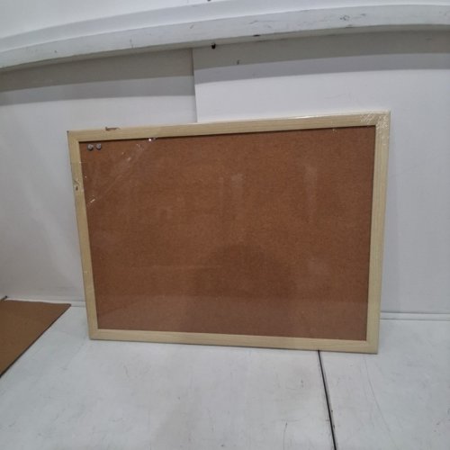 U BRANDS CORK BULLETIN BOARD - 17" X 23" - BIRCH WOOD FRAME image 3