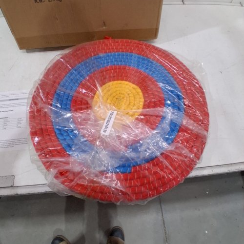 VEVOR SOLID 3 LAYER STRAW HANGING ARCHERY TARGET - 20" - RED/YELLOW/BLUE (MODEL: JP-03) image 2