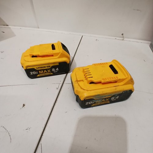 2PK BATTOOL 8000MAH LITHIUM-ION POWER TOOL REPLACEMENT BATTERIES - 20V, 8.4 AH - YELLOW / BLACK image 5