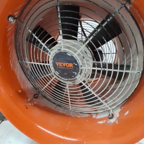 HEAVY DUTY PORTABLE VENTILATOR WITH FLEXIBLE AIR DUCT - 12" / 558W - ORANGE/BLACK (MODEL: BT-SHT12A-U(S)5) image 4