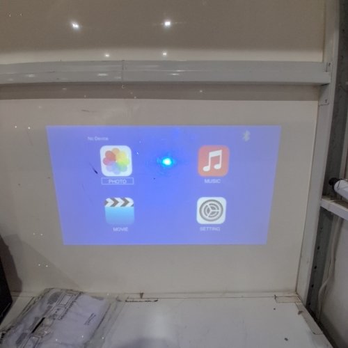 GKLPO PROFESSIONAL MINI VIDEO PROJECTOR - WHITE - (MODEL: HI-04) image 2