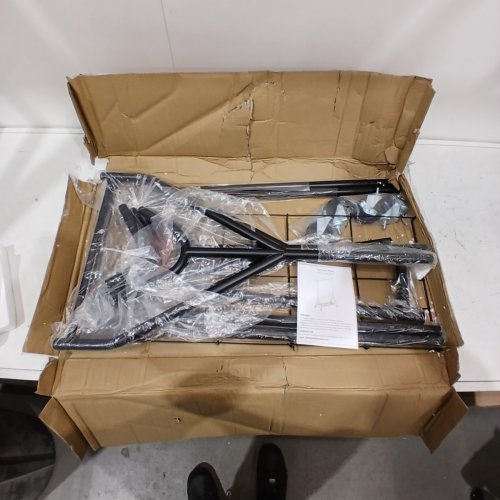 JIEJIERUI HEAVY DUTY CLOTHING RACK WITH WHEELS - 450LBS CAP - 66" X 43" TO 63" X 19" - BLACK (MODEL: CY-301B) image 2
