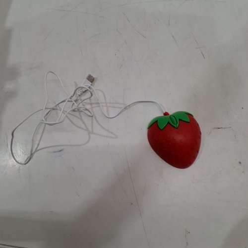 VIVTAR CUTE FRUIT WIRED NOVELTY COMPUTER MOUSE - STRAWBERRY - RED image 3