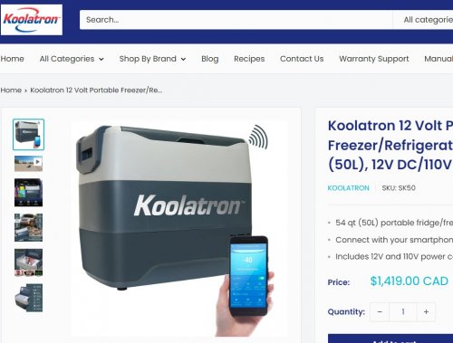 KOOLATRON 12V PORTABLE FREEZER/REFRIGERATOR WITH BLUETOOTH - 54 QT - GREY image 2