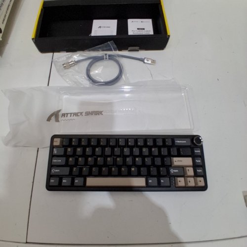 ATTACK SHARK RGB TRI-MODE MECHANICAL KEYBOARD - 66-KEY - BLACK (MODEL: X66) image 3