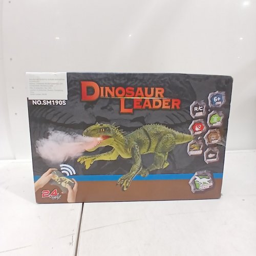 REMOTE DINOSAUR LEADER REMOTE CONTROLLED FULL FUNCTION SOUND LIGHT WALKING TYRANNOSAURUS REX - BROWN - (MODEL SM190S) image 2