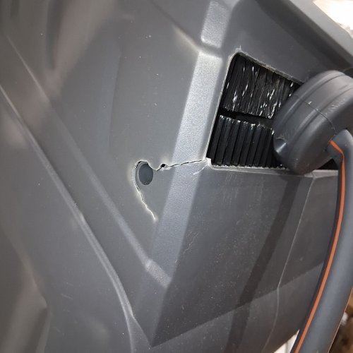 ROYWEL RETRACTABLE GARDEN HOSE REEL- 1/2 IN X 65FT - GREY/ORANGE image 3