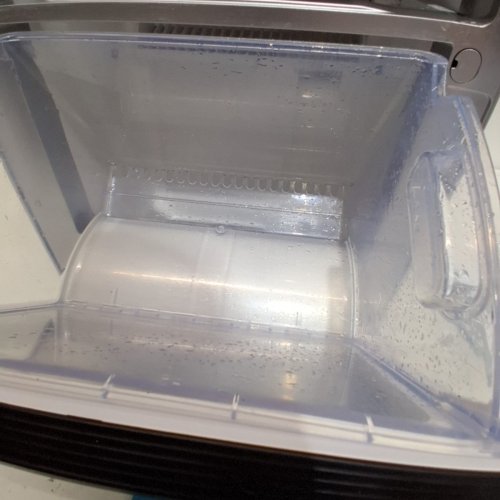EUHOMY CRESCENT COUNTERTOP ICE MAKER WITH AUTO DEEP CLEANING - 28LBS - BLACK (MODEL: ‎IM022-L) image 4