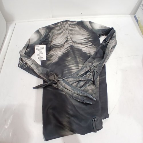 BOY'S FULL-BODY HORROR THE RAKE SKINSUIT COSTUME - MEDIUM - BLACK AND GRAY image 2