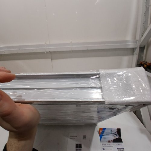 2PK GARVEE ALUMINUM FRAME SHED WINDOWS WITH TEMPERED GLASS - 18" X 23" - WHITE/CLEAR (MODEL: PTH 335NRHCB:) image 3