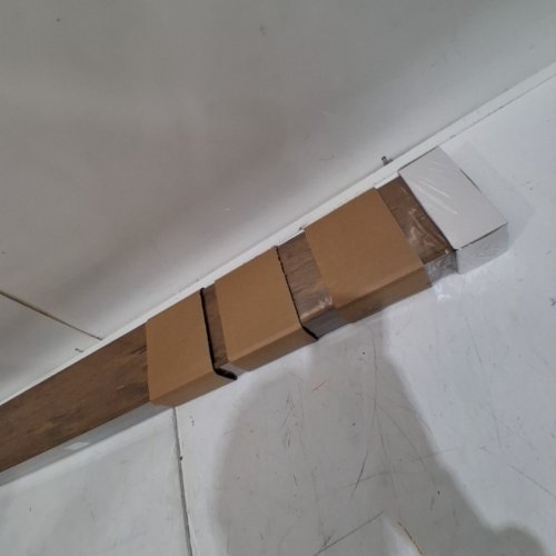 2PK FLYJOE PICTURE LEDGE FLOATING SHELVES - 48" - BROWN (MODEL: FL-MDB06-2P) image 4