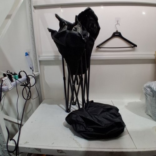 HEATED OVERSIZE CAMPING CHAIR WITH POCKETS & CUPHOLDERS - 500LBS MAX - GREY/BLACK/ORANGE image 2