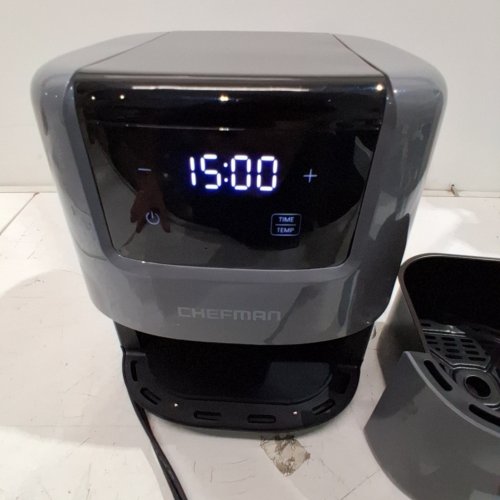 CHEFMAN MINI TURBOFRY TOUCH DIGITAL AIR FRYER - 2L - GREY (MODEL:RJ38-2T-GREY) image 2