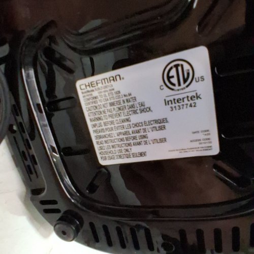 CHEFMAN MINI TURBOFRY TOUCH DIGITAL AIR FRYER - 2L - GREY (MODEL:RJ38-2T-GREY) image 4