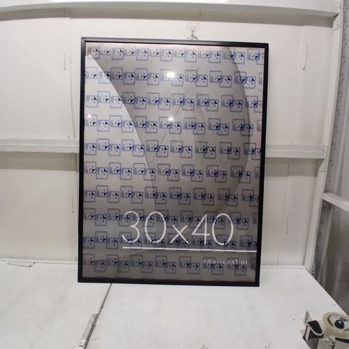 AMERICAN FLAT PICTURE FRAME - 30" X 40" - BLACK image 2