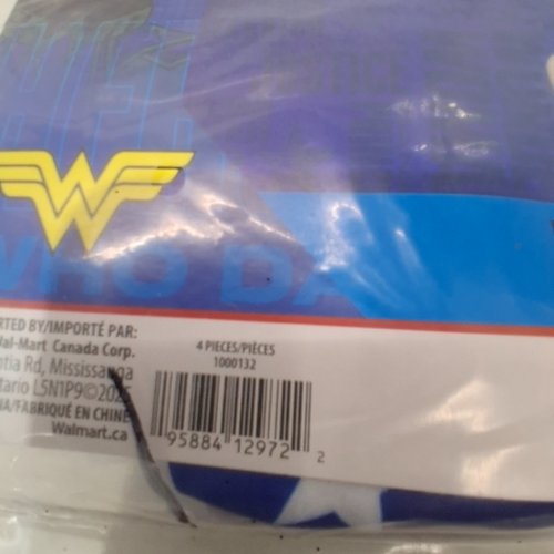 4PC GIRL'S RUBIES DC COMICS WW84 WONDER WOMAN COSTUME - MEDIUM 8/10 - BLUE/RED/GOLD image 2