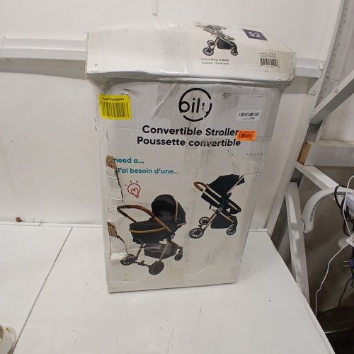 BILU CONVERTIBLE STROLLER - BLACK AND GOLD (ITEM: BS8200GD) image 8
