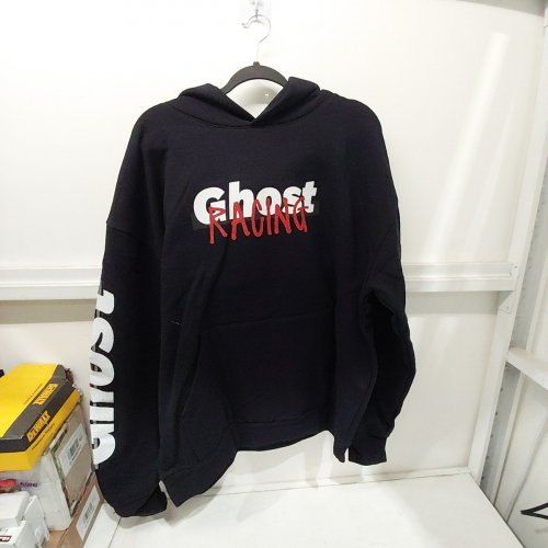 MEN'S GHOST RACING GRAPHIC PULL OVER HOODIE - EXTRA LARGE - BLACK / RED image 2