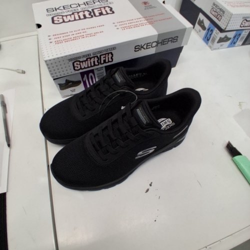MEN'S SKECHERS SWIFT FIT SHOES - SIZE 13 - BLACK (STYLE: 1998911) image 2