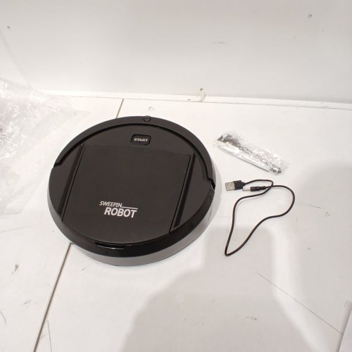 SWEEPIN' ROBOT SMALL FLOOR ROBOT VACUUM - 9" - BLACK - (MODEL: 622A) image 2