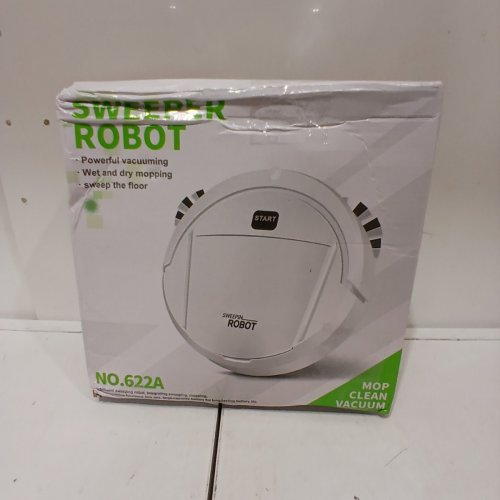 SWEEPIN' ROBOT SMALL FLOOR ROBOT VACUUM - 9" - BLACK - (MODEL: 622A) image 3