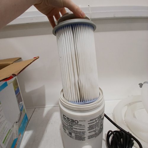 INTEX C530 KRYSTAL CLEAR CARTRIDGE FILTER PUMP FOR ABOVE GROUND POOLS - 530 GPH- GREY (MODEL: 28603EG) image 7