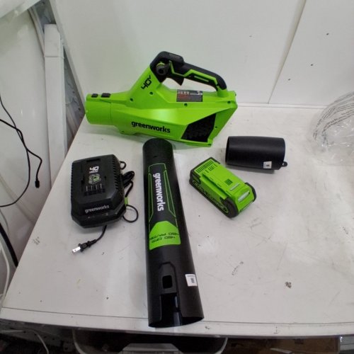 GREENWORKS 40V AXIAL BLOWER WITH 40V BATTERY AND CHARGER - (MODEL:BLF346) image 3