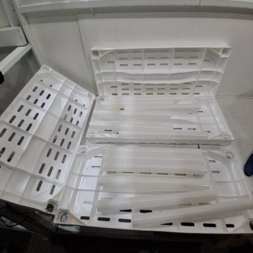 4-TIER STORAGE SHELF FOR GARAGE, BASEMENT, UTILITY SHED OR WORKSHOP - 29" X 14" - WHITE image 2